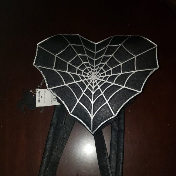 MAD Engine Black Spider Web Heart Backpack - Picture 7 of 7